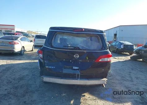 2012 Nissan Quest S from USA, damaged, VIN JN8AE2KP1C9032360